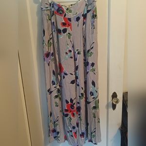 Anthropologie Ambrosia floral wide leg pants by Elevenses.  Sz 8
